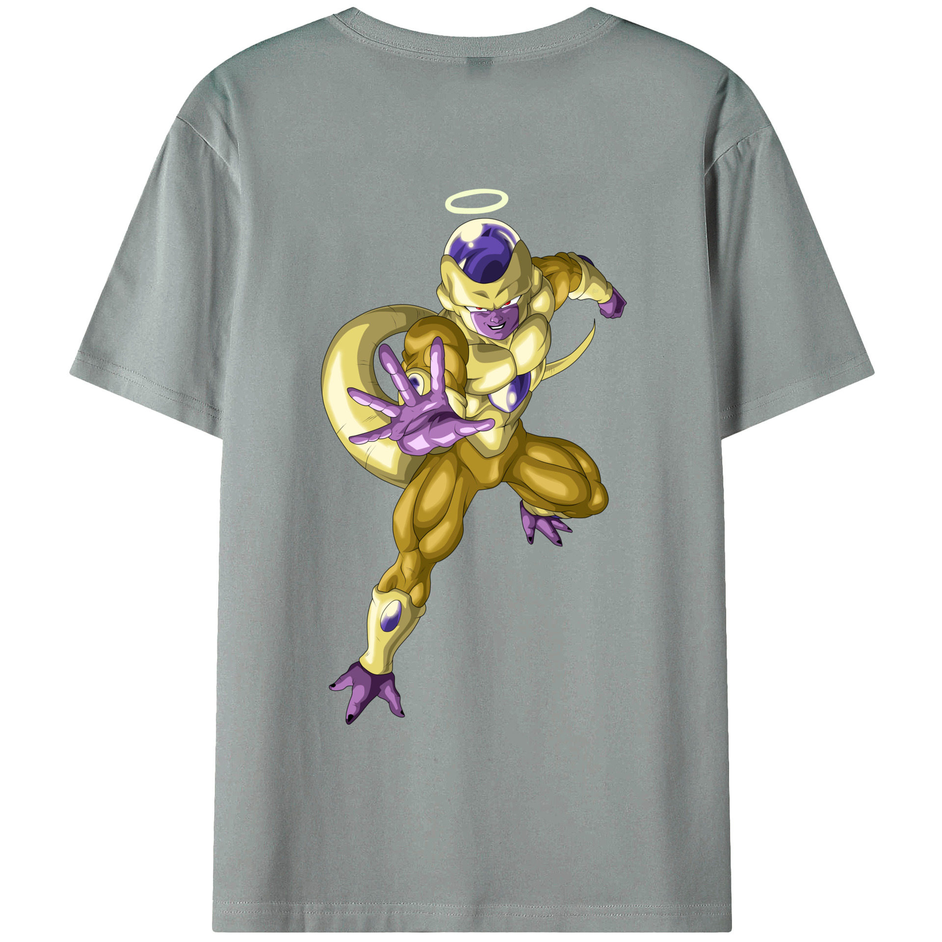 （画像用） ドラゴンボール フリーザ DRAGON BALL Frieza 綿100％ メンズ半袖Tシャツ（バックプリント） 通気性